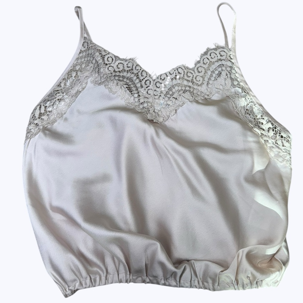 BluIvy Satin Tank Top with Adjustable Straps - Size Medium (NWOT)